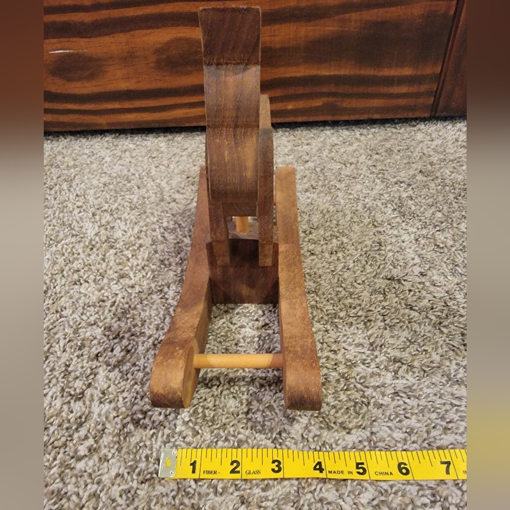 Vintage Wooden Rocking Horse - Picture 9 of 9